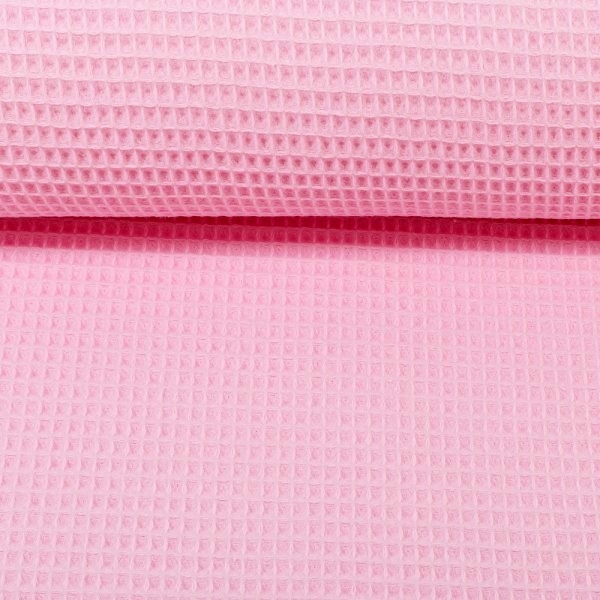 Waffelpiquè - Baumwolle - rosa - 432