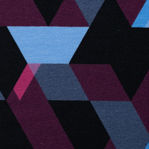 Sommersweat - Geometric Camouflage - Thorsten Berger - blau - pink