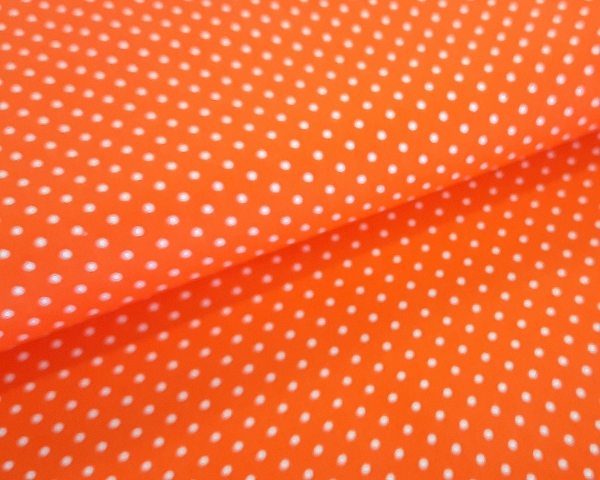 Baumwollstoff - Minipunkte - orange