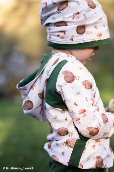 Preview: Jersey - liefe in the forest - by Christiane Zielinski - Igel - weiss Preview: Jersey - liefe in the forest - by Christiane Zielinski - Igel - weiss