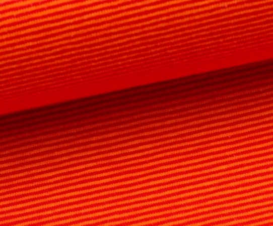 Ringel Jersey - Miniringel - orange - rot - Extrabreite Ringel Jersey - Miniringel - orange - rot - Extrabreite