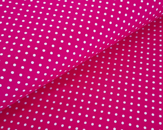 Baumwollstoff - Minipunkte - pink