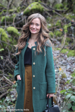 HW 25/26 - Wollwalk - Naomi - gekochte Wolle - petrol HW 25/26 - Wollwalk - Naomi - gekochte Wolle - petrol