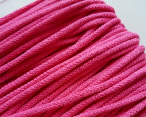 Baumwolle Kordel - 5 mm - pink