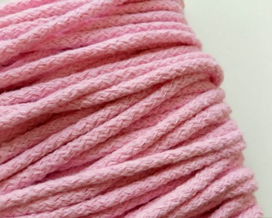 Baumwolle Kordel - 5 mm - rosa