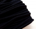 Baumwolle Kordel - 5 mm - schwarz