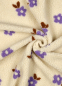 Preview: Teddy - Blumen - ecru - flieder-blau