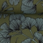 Preview: Viskose- Webware - Ginko - khaki - mint
