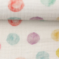 Preview: Musselin - Thea - bunte Punkte