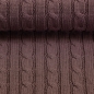 Preview: Baumwoll Strick - Sophie - Zopfmuster - mauve