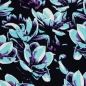 Preview: Viskose - Webware - Distorted Blooms - by Thorsten Berger - blue