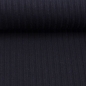 Preview: Strickjersey - Uni - natur - schwarz - Florenz
