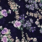 Preview: Viskose - Webware - Malis - Blumen - dunkelblau