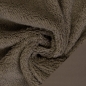 Preview: Doubleface Fleece - Plüsch - Uni - schlamm - beidseitig - Tamme