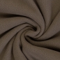 Preview: Doubleface Fleece - Plüsch - Uni - schlamm - beidseitig - Tamme