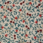 Preview: Canvas - Erdbeeren - Blätter  - Leinenoptik