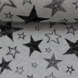 Preview: Alpenfleece -Stars - grau - schwarz