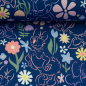 Preview: Jersey - Minnie - Daisy - Blümchen - dunkelblau