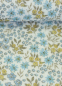 Preview: Musselin - Mina - kleine Streublümchen - gelb - blau