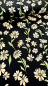 Preview: Viskose Jersey - Silzilien - Blumen schwarz weiss