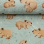 Preview: Jersey - Capybara Friends by Mrs Mint Design - mint