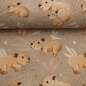 Preview: Jersey - Capybara Friends by Mrs Mint Design - beige
