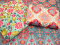 Preview: Dekostoff - Samtstoff - Boho Velvet - Ornamente - petrol