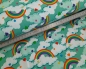Preview: Jersey - Regenbögen - Herzen - mint - bunt