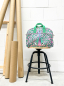 Preview: Kunstleder - Happy Leo - Cherry Picking - grün - pink