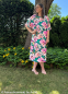 Preview: Slub Jersey - weicher leichter Jersey - Blumen - Viskose