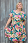 Preview: Slub Jersey - weicher leichter Jersey - Blumen - Viskose