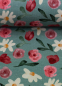 Preview: Jersey - Blumen - Fleurs - smaragd - by Lausemia