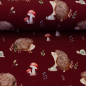 Preview: Jersey - liefe in the forest - by Christiane Zielinski - Igel bordeaux
