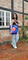 Preview: Cherry Picking Bags - Panel für 2 Taschenbeutel mit coolem Muster - Popcorn & Frau - Vorbestellung