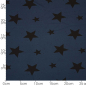 Preview: Hilco - Sweatstoff - Im Zoo - Sterne - blau - schwarz
