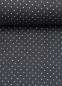 Preview: Baumwollstoff - Minipunkte - Hilde - dunkelgrau