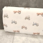 Preview: Jersey - Vintage Tractors - creme - by Family Fabrics