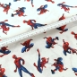 Preview: Baumwollstoff - Spiderman - weiss