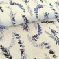 Preview: Viskose - Leinen - Eucalyptus - natur - blau - lila