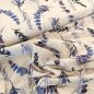 Preview: Viskose - Leinen - Eucalyptus - natur - blau - lila