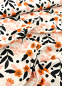 Preview: Jersey - Blumen - weiss - orange