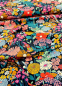 Preview: Jersey - bunte Blumen - dunkelblau