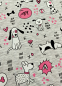 Preview: Jersey - funny Dogs - grau melliert
