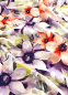 Preview: Jersey - Blumen - lila - rot