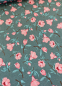 Preview: Jersey - Flowers - altgrün - rosa