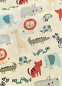 Preview: Musselin - Tiere - sand - beige