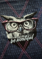 Preview: Panel Sommersweat -  Owly You - Thorsten Berger - blau - pink