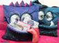 Preview: Monsta Pillow -  Panel für Kissen - Thorsten Berger - DIY - mit Fach für Bücher, Geschenke usw - petrol