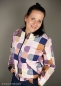 Preview: Baumwoll Stretch Satin - Kilian - aubergine - rosa- ocker