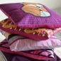 Preview: Canvas - Cozy Pillow - Panel - by lycklig design - pink - orange